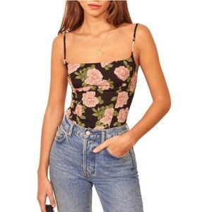 Reformation Grace Top Camisole in Rosalia Floral size 6 $98
